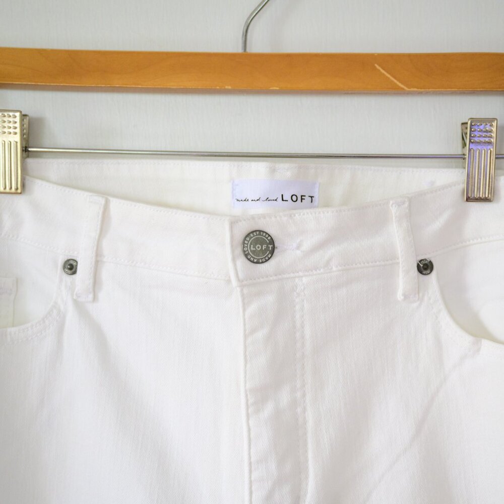 EUC White Skinny Crop Jeans - Picture 2 of 4
